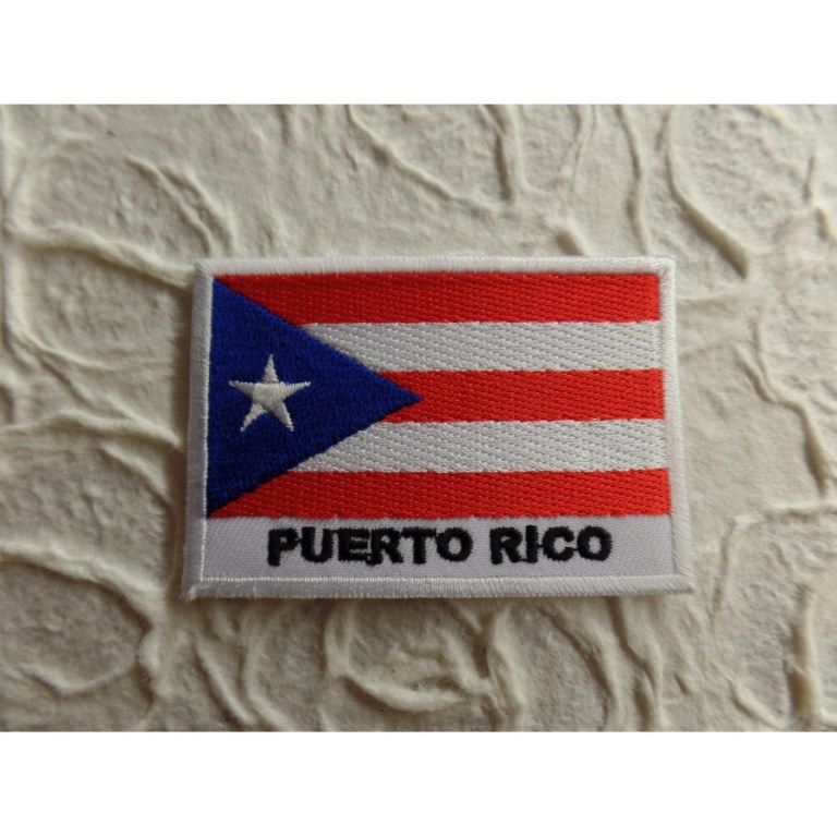 Ecusson drapeau Porto rico