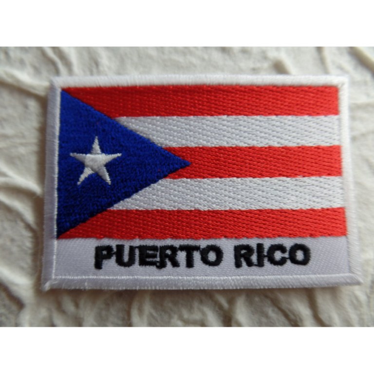 Ecusson drapeau Porto rico