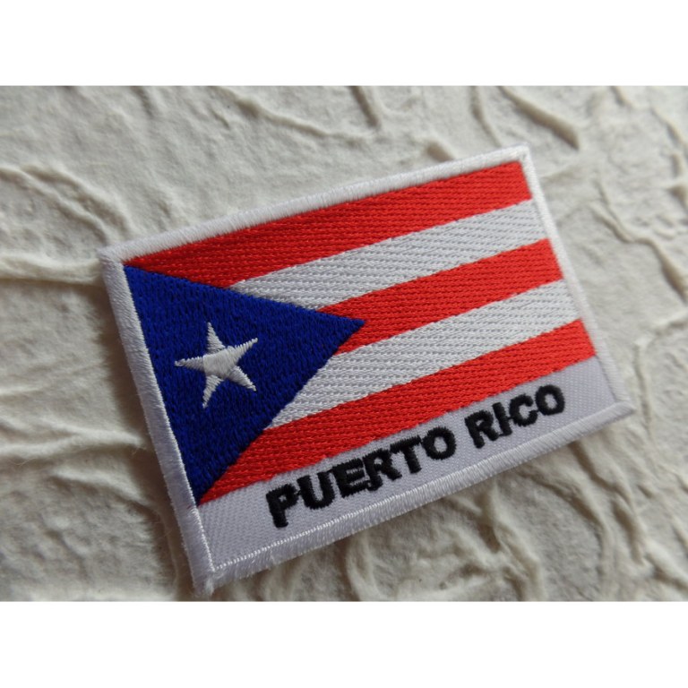 Ecusson drapeau Porto rico