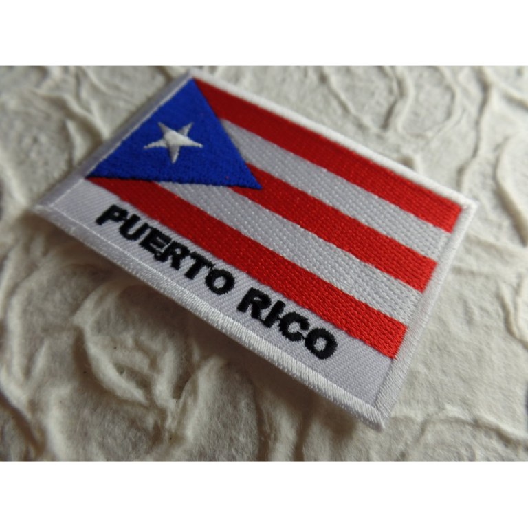 Ecusson drapeau Porto rico