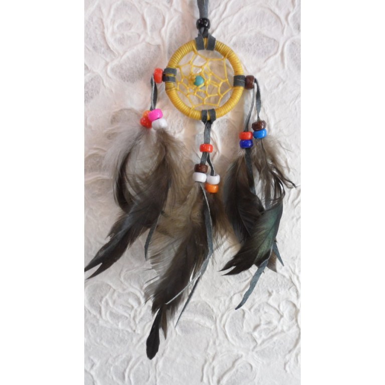 Mini dreamcatcher jaune