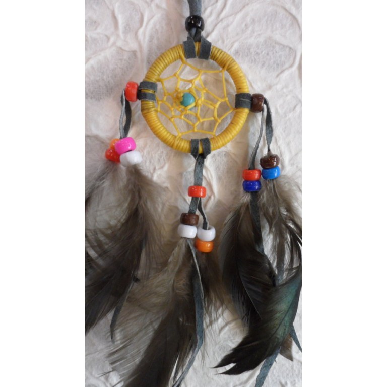 Mini dreamcatcher jaune