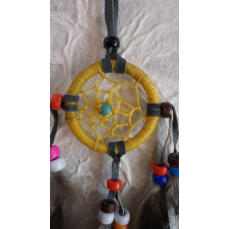 Mini dreamcatcher jaune