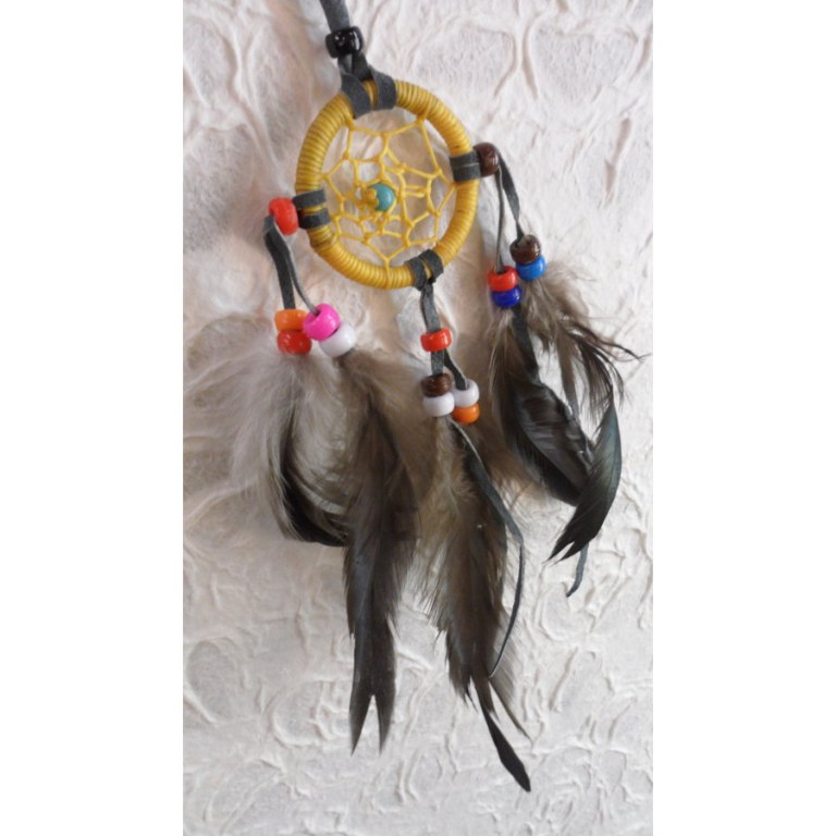 Mini dreamcatcher jaune