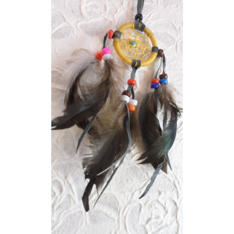 Mini dreamcatcher jaune