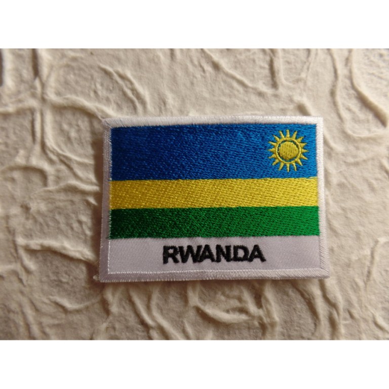 Ecusson drapeau Rwanda 