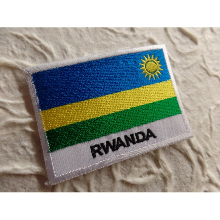 Ecusson drapeau Rwanda 
