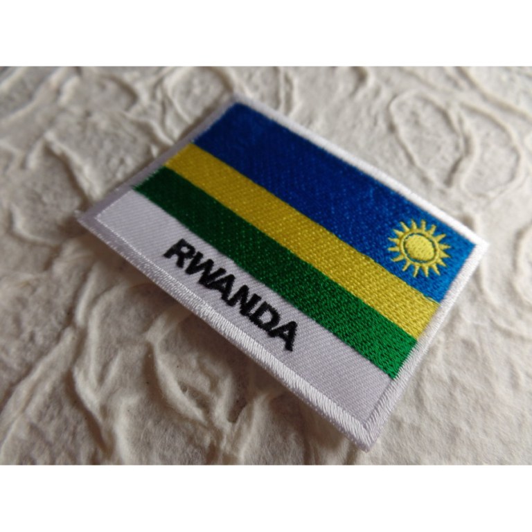 Ecusson drapeau Rwanda 