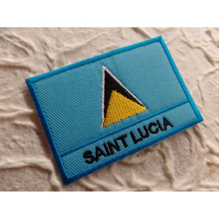 Ecusson drapeau Sainte Lucie
