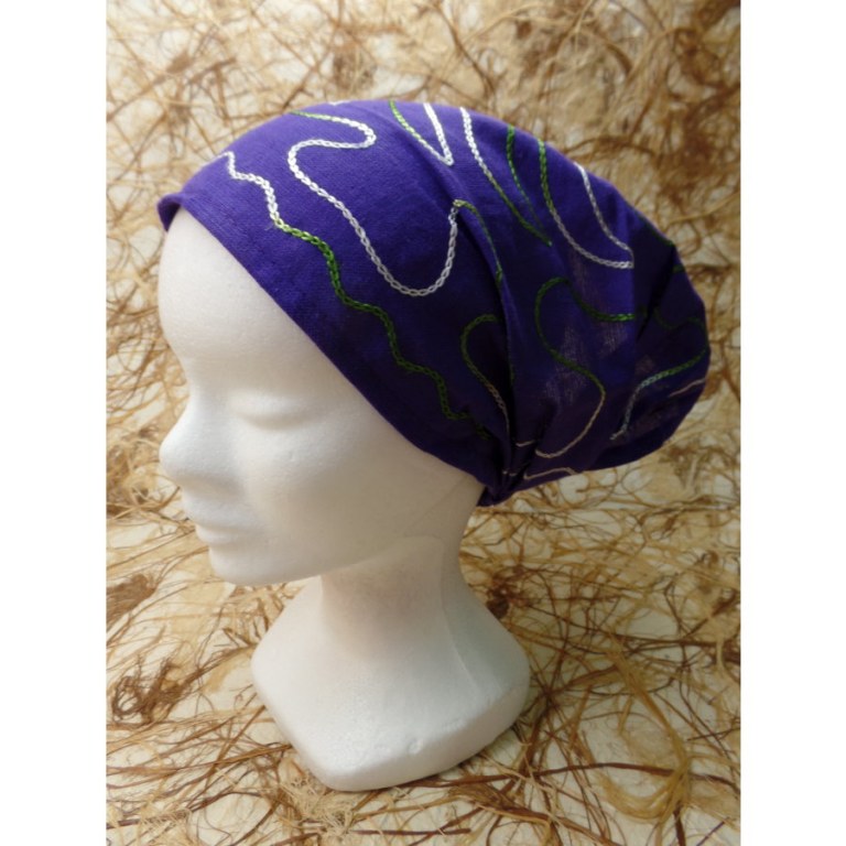 Bandeau/fichu violet sun