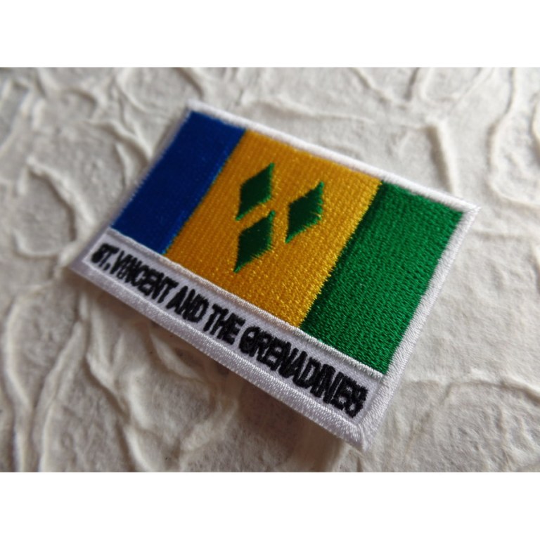 Ecusson drapeau St Vincent et les Grenadines