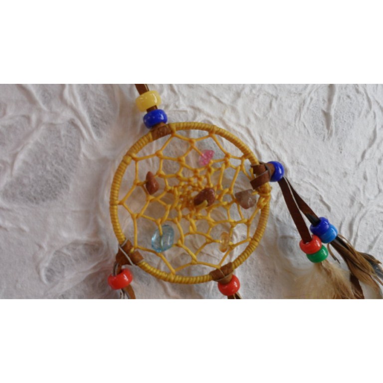 Mini dreamcatcher jaune ne'ti