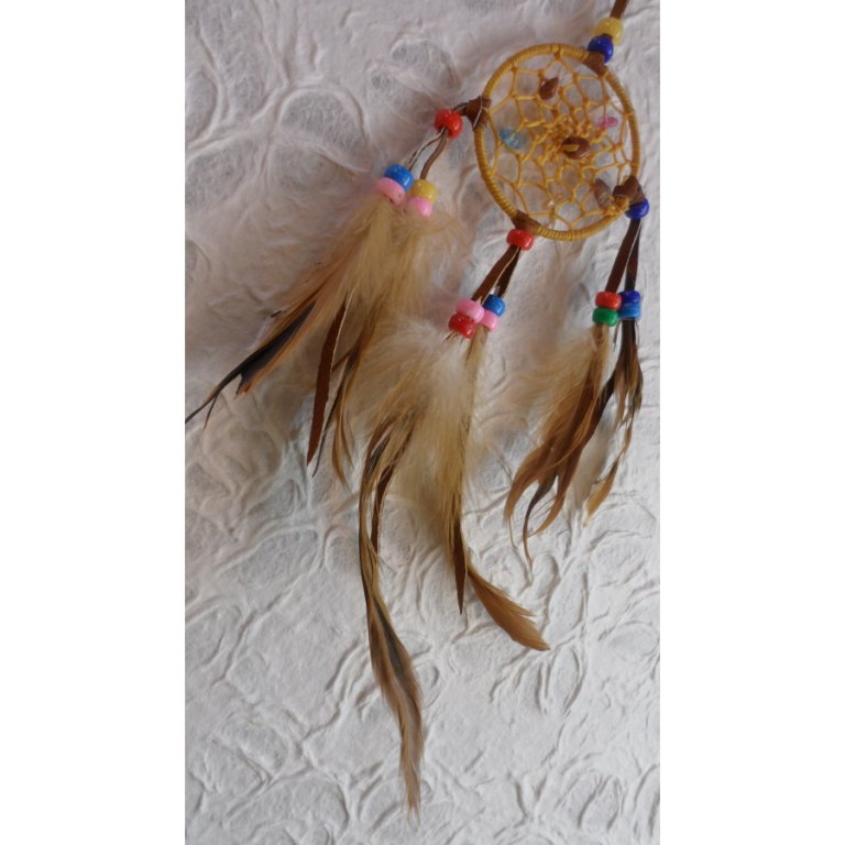 Mini dreamcatcher jaune ne'ti