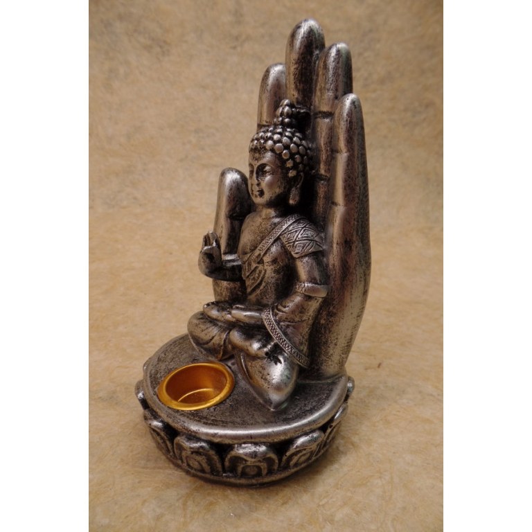 Porte encens gris Bouddha