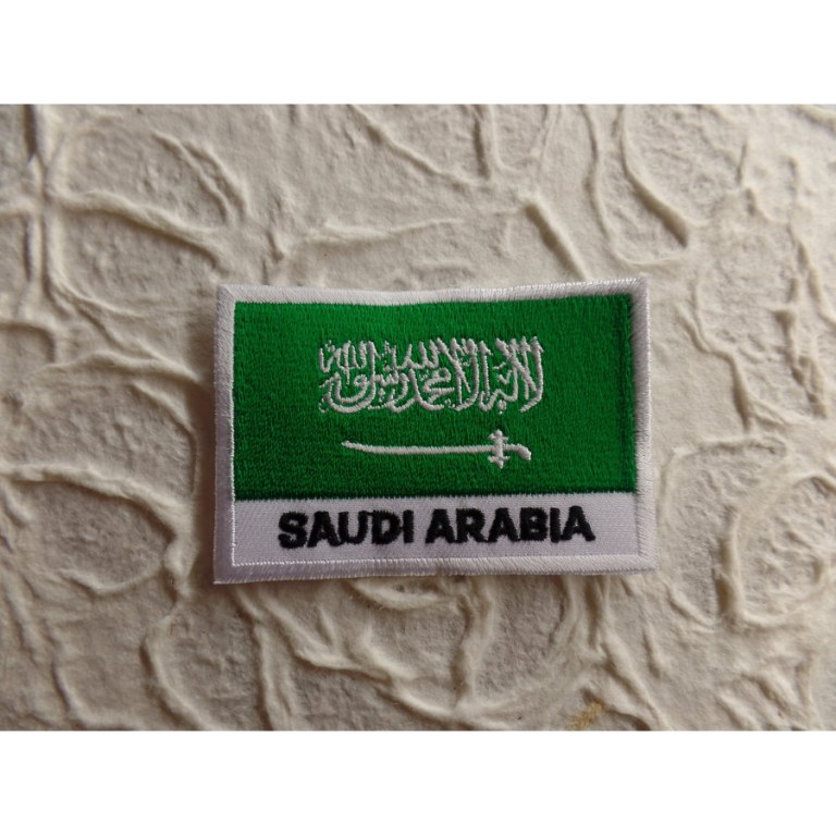 Ecusson drapeau Arabie Saoudite