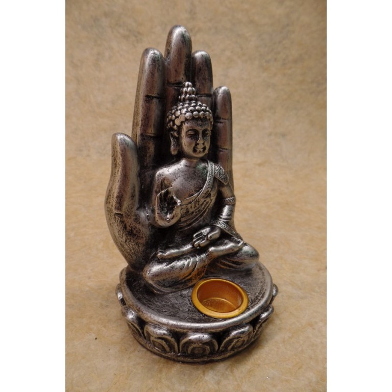 Porte encens gris Bouddha