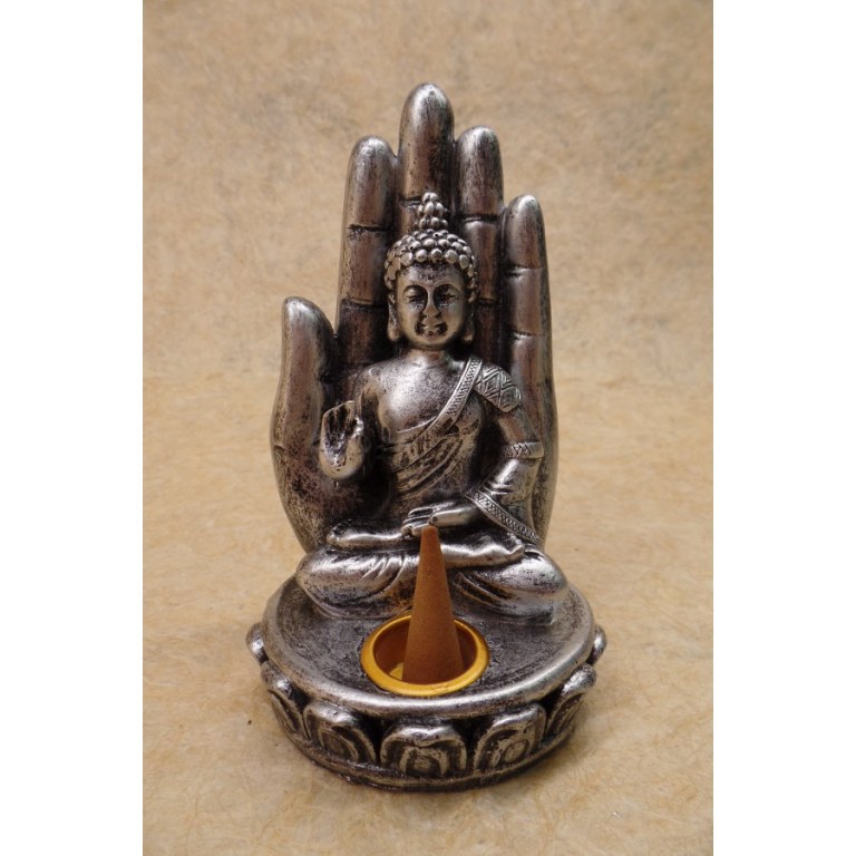 Porte encens gris Bouddha