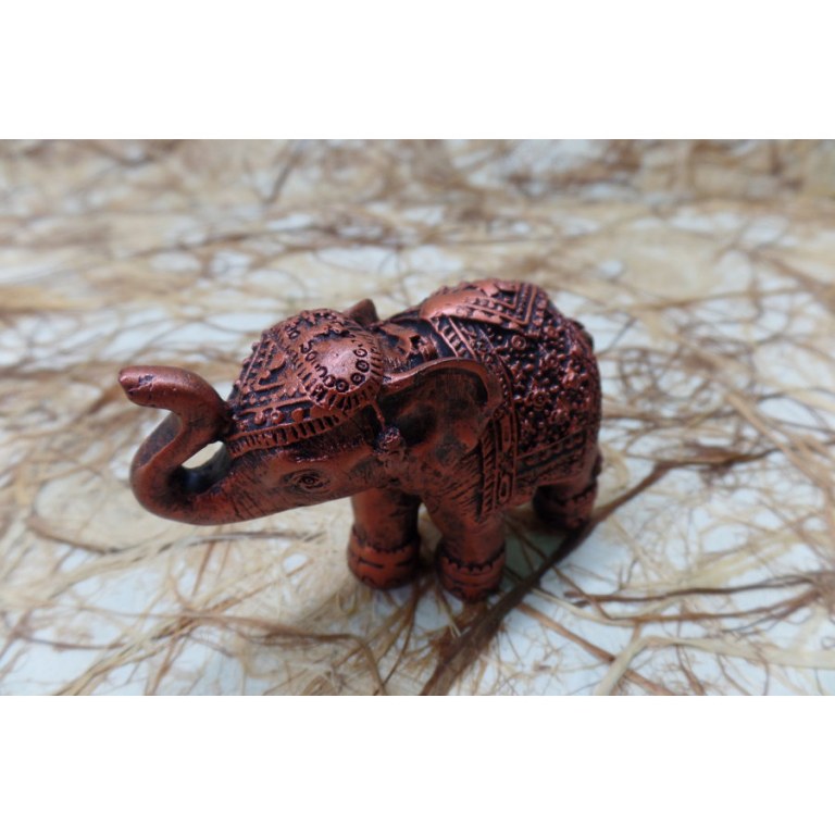 Eléphant Chang rouge cuivre