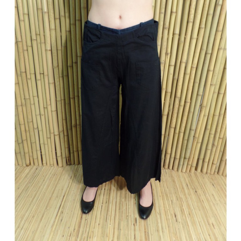 Pantalon taille basse noir