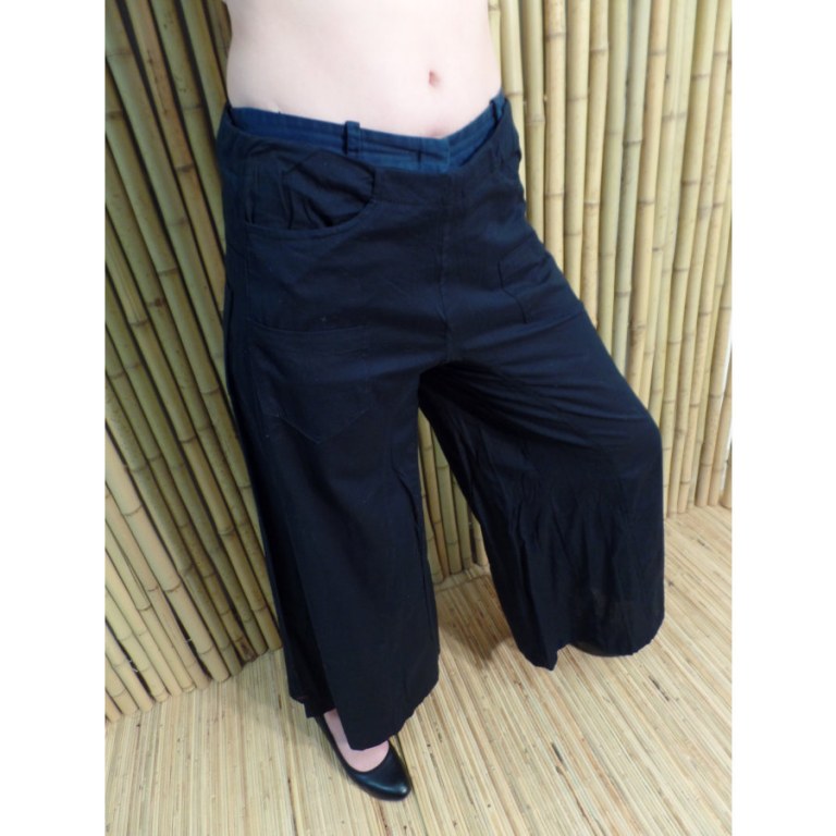 Pantalon taille basse noir