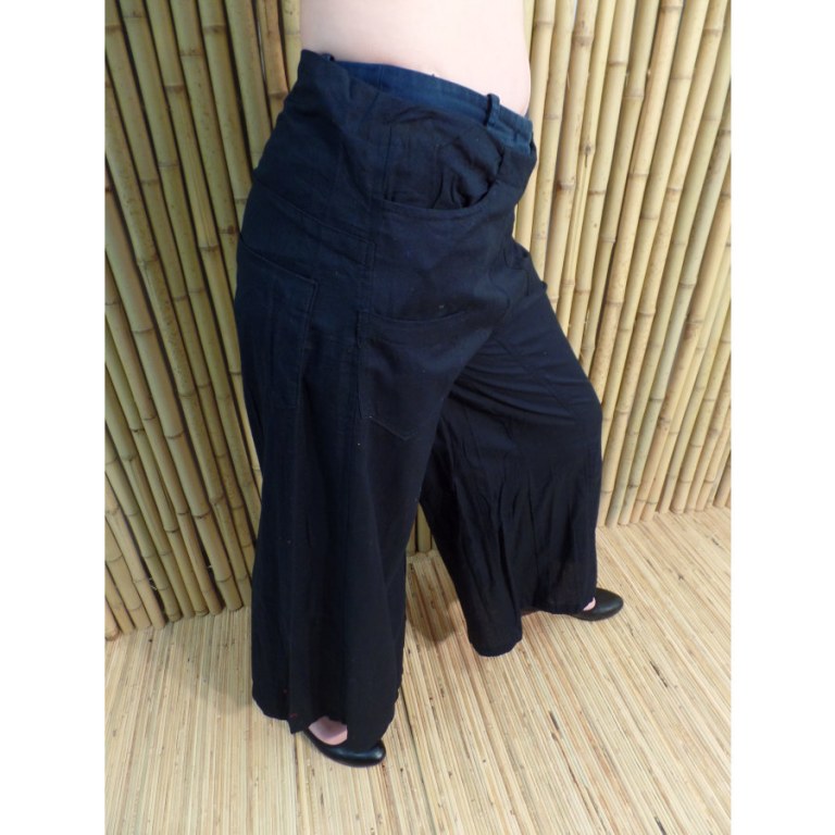 Pantalon taille basse noir