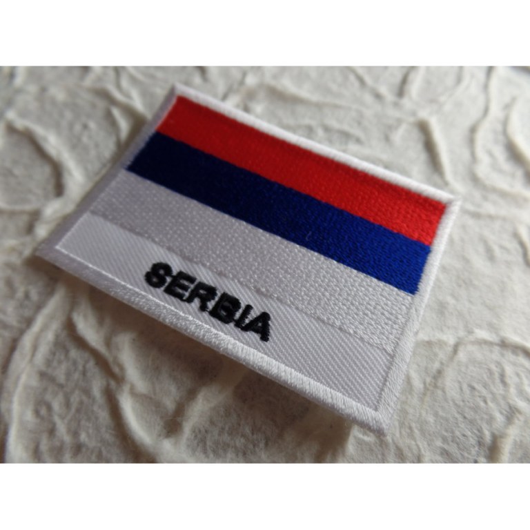 Ecusson drapeau Serbie