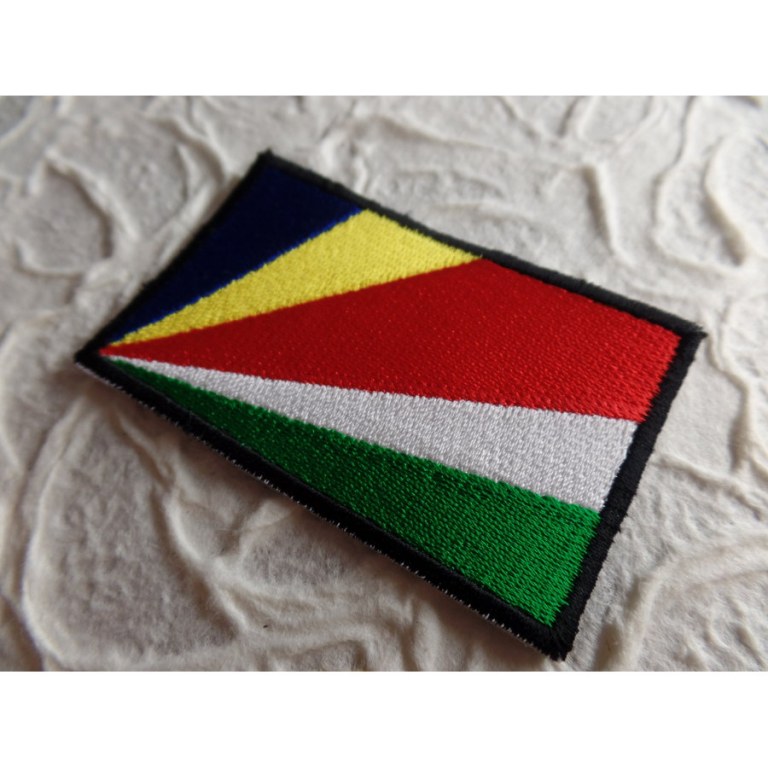 Ecusson drapeau Seychelles