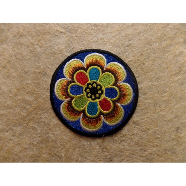 Patch fleur colorée