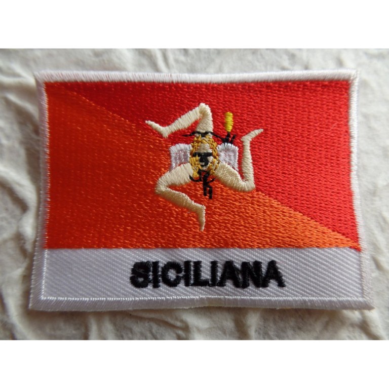Ecusson drapeau Sicile