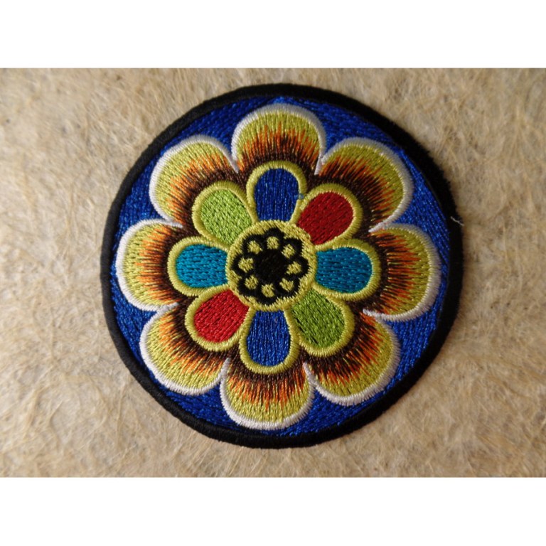 Patch fleur colorée