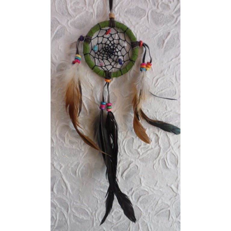 Petit dreamcatcher vert yaki 