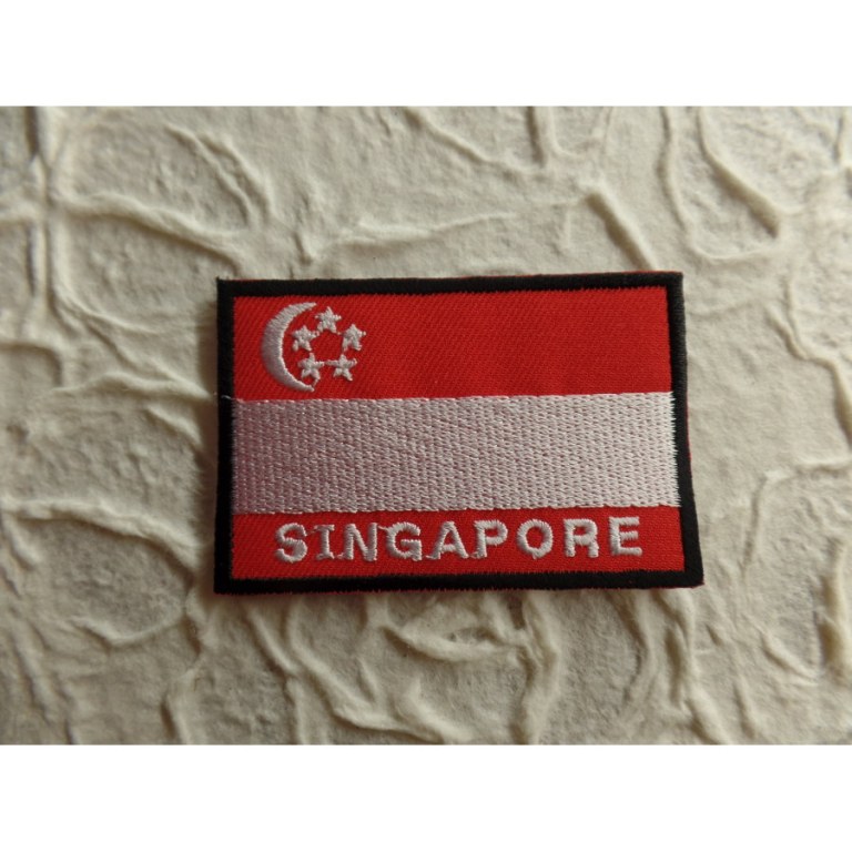 Ecusson drapeau Singapour