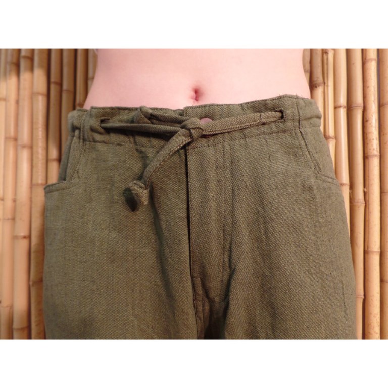 Pantalon zippy kaki