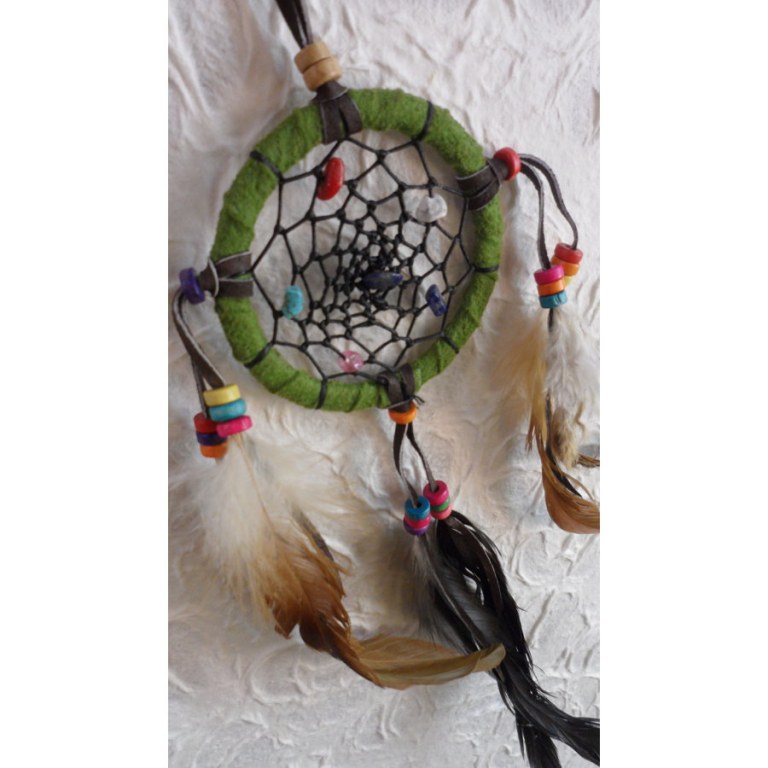 Petit dreamcatcher vert yaki 