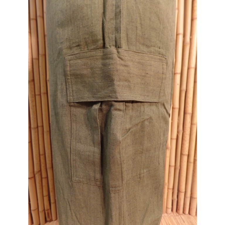 Pantalon zippy kaki