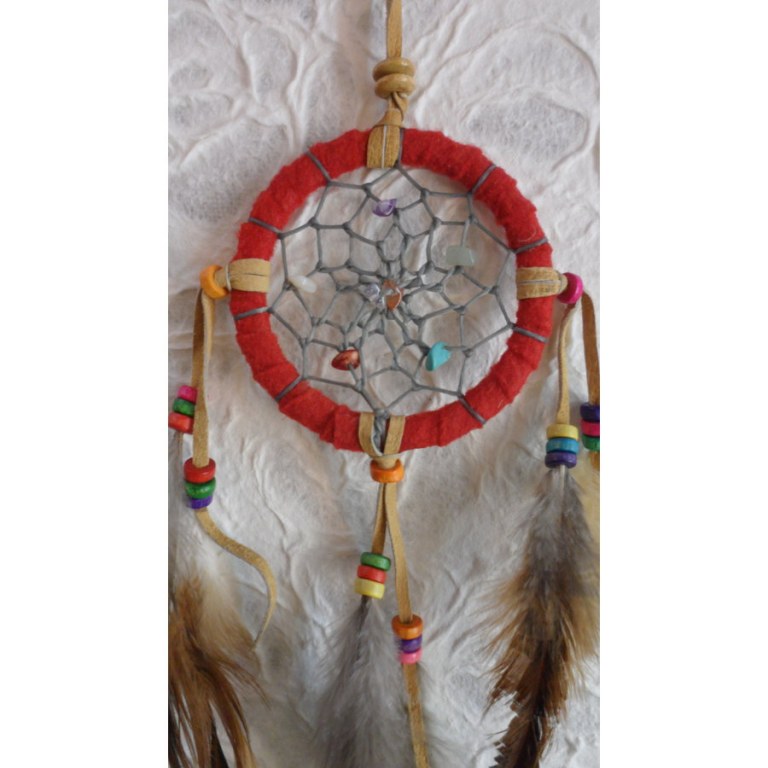 Petit dreamcatcher rouge yaki