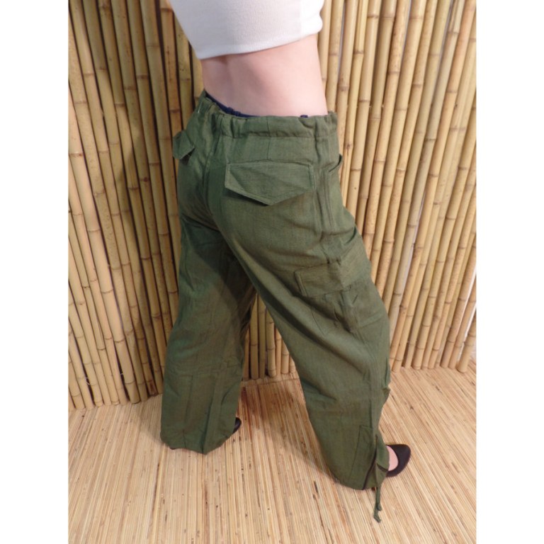 Pantalon zippy kaki