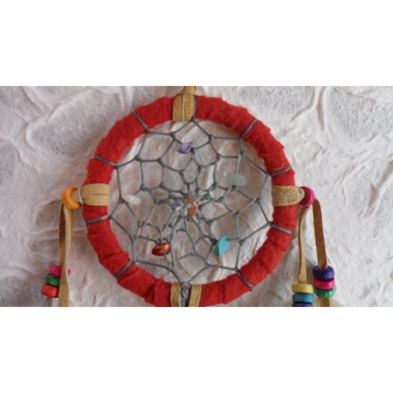 Petit dreamcatcher rouge yaki