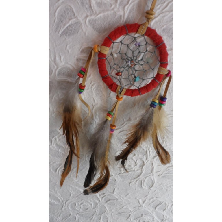 Petit dreamcatcher rouge yaki