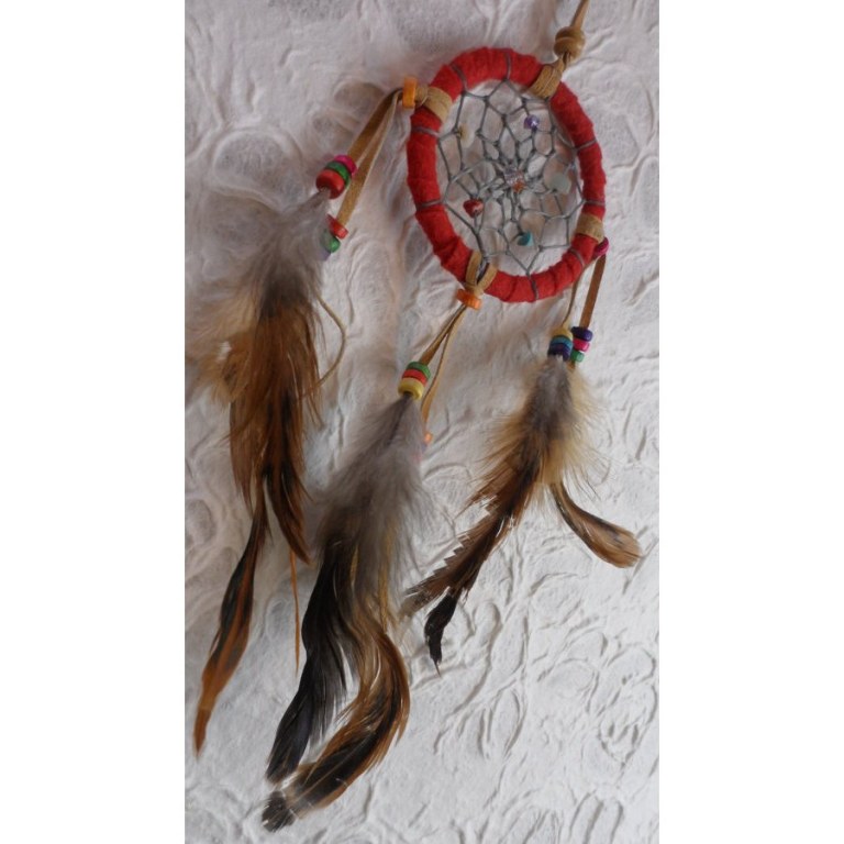 Petit dreamcatcher rouge yaki