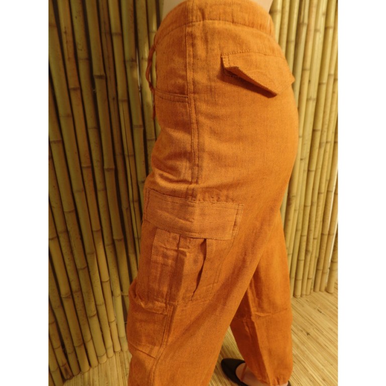 Pantalon zippy rouille