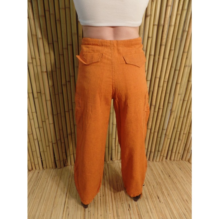 Pantalon zippy rouille