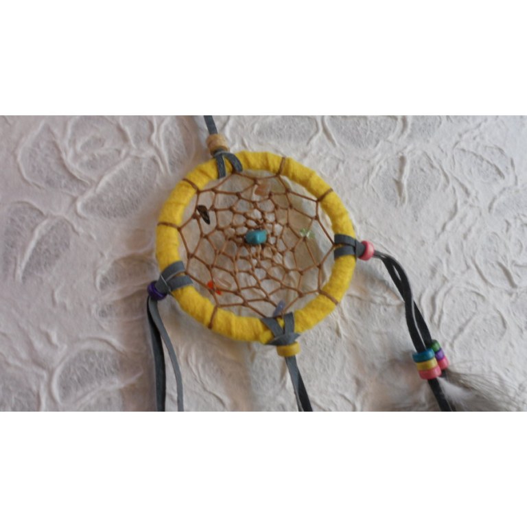 Petit dreamcatcher yaki jaune