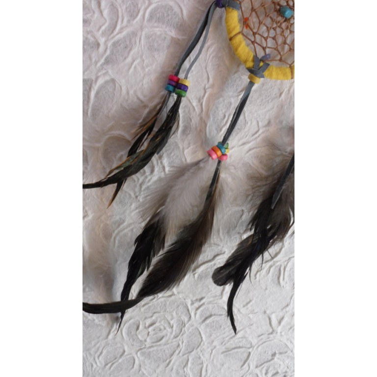 Petit dreamcatcher yaki jaune