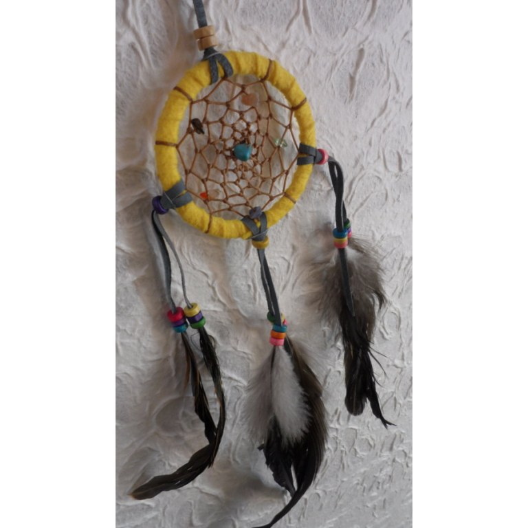 Petit dreamcatcher yaki jaune