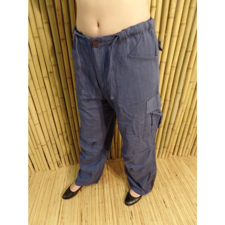 Pantalon zippy bleu