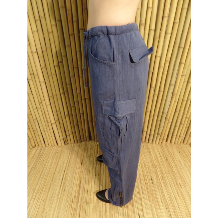 Pantalon zippy bleu