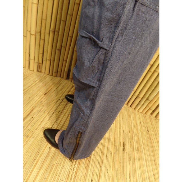 Pantalon zippy bleu