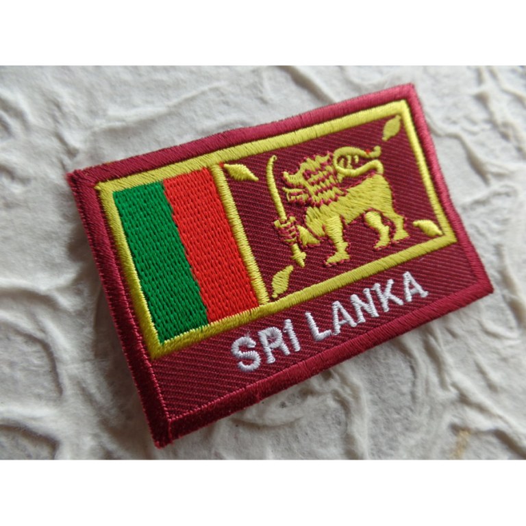 Ecusson drapeau Sri Lanka