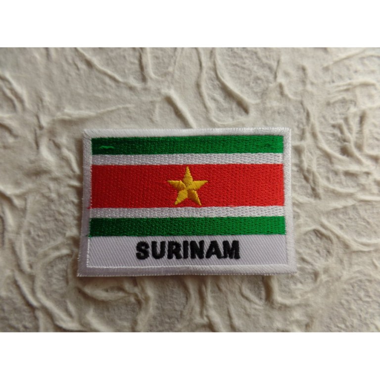 Ecusson drapeau Surinam